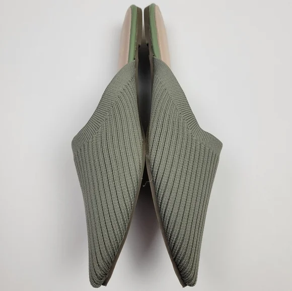 Lulu's Jeaney Ribbed Knit Pointed Toe Mule - 8.5 - Picture 9 of 12